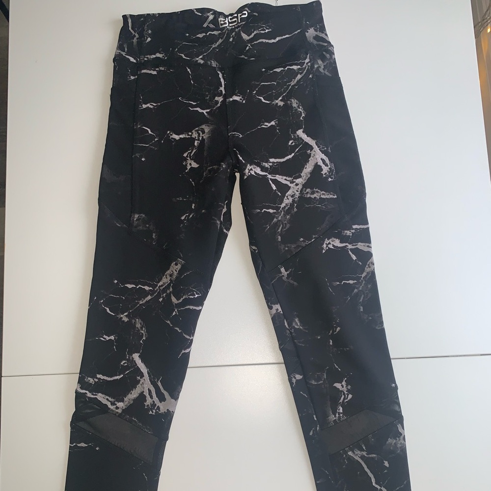 BSP Black and Gray Sports Leggings